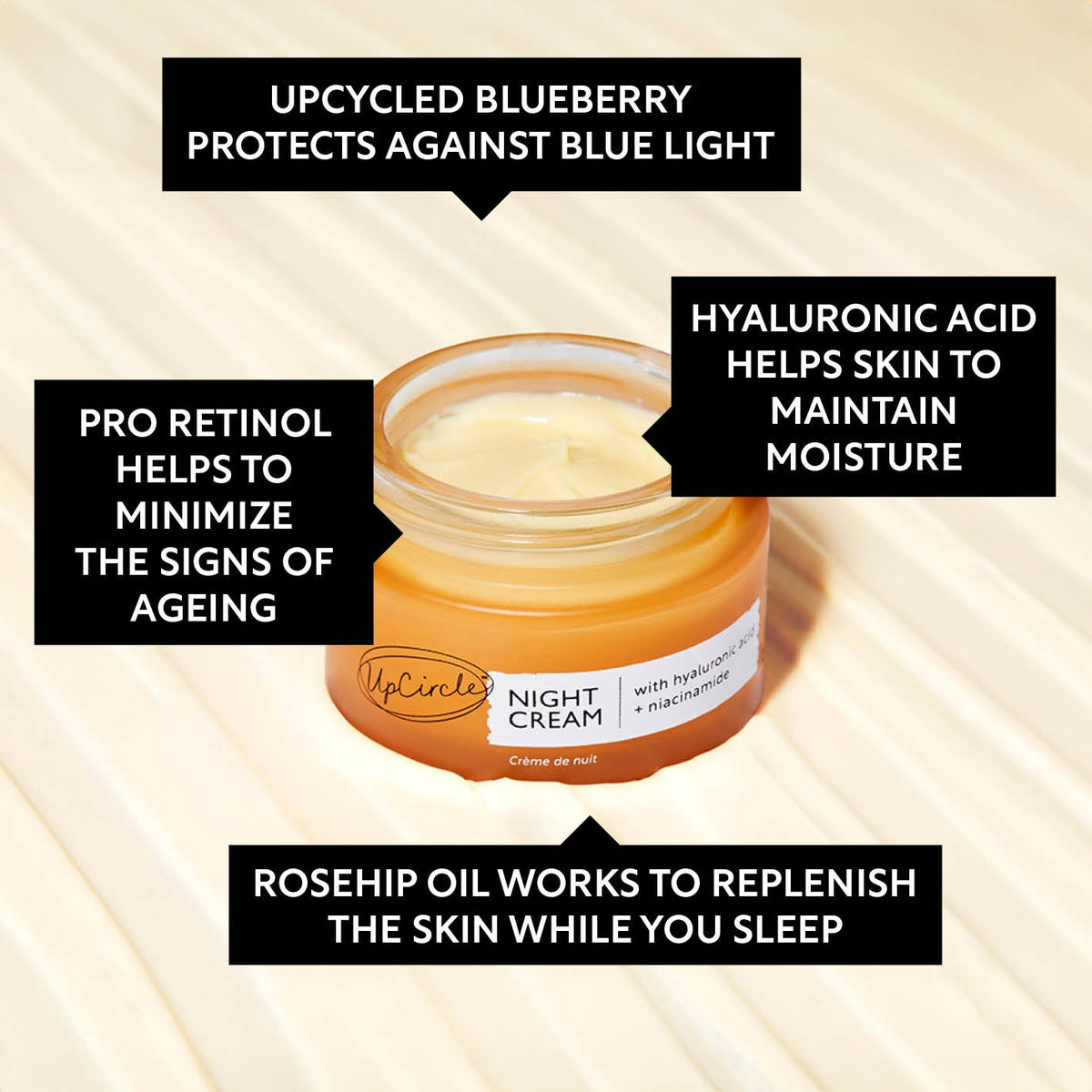 Night Cream with Hyaluronic Acid + Niacinamide