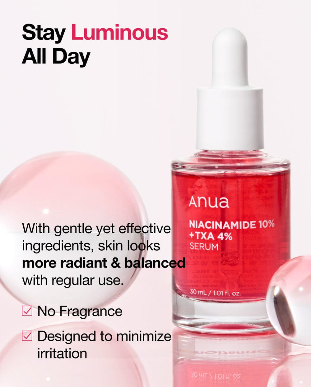ANUA Niacinamide 10%+TXA 4% Dark Spot Correcting Serum
